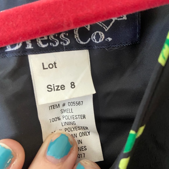 Vintage floral mini dress with shoulder pads size 8 - Picture 4 of 4